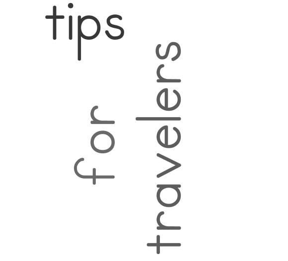 Tips for Travelers 2