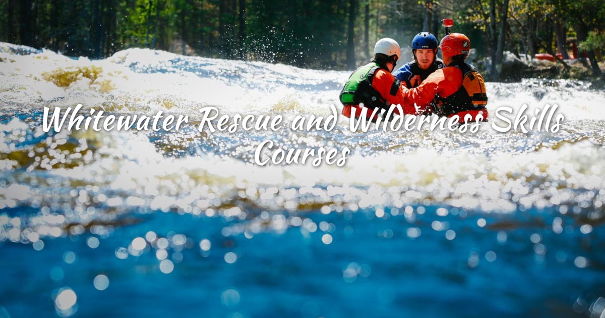 Rafters in white water